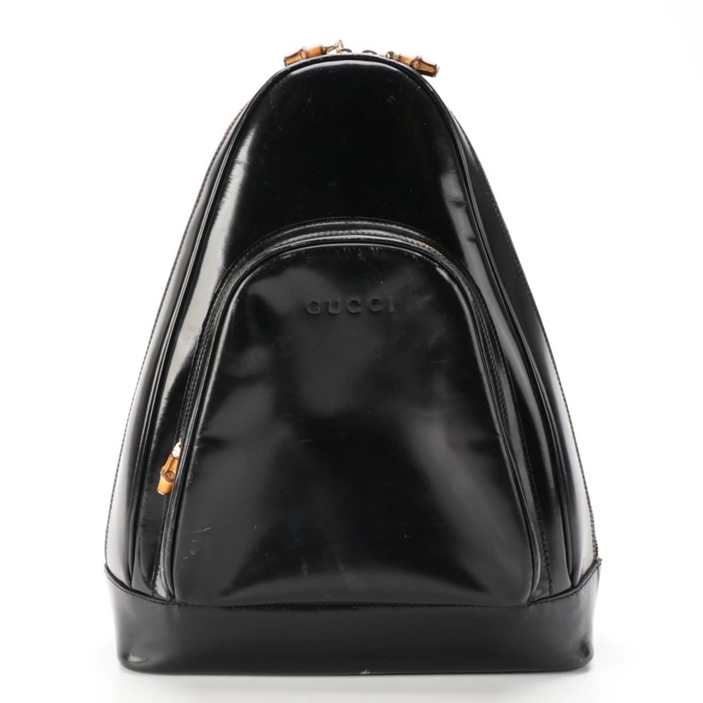 Vintage 2000s y2k Gucci backpack black leather